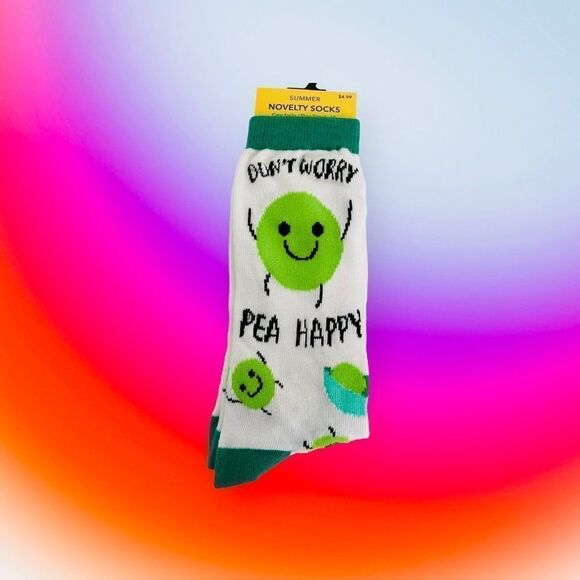NOVELTY CREW SOCKS, 4 PAIR, size4-10 - Picture 2 of 9